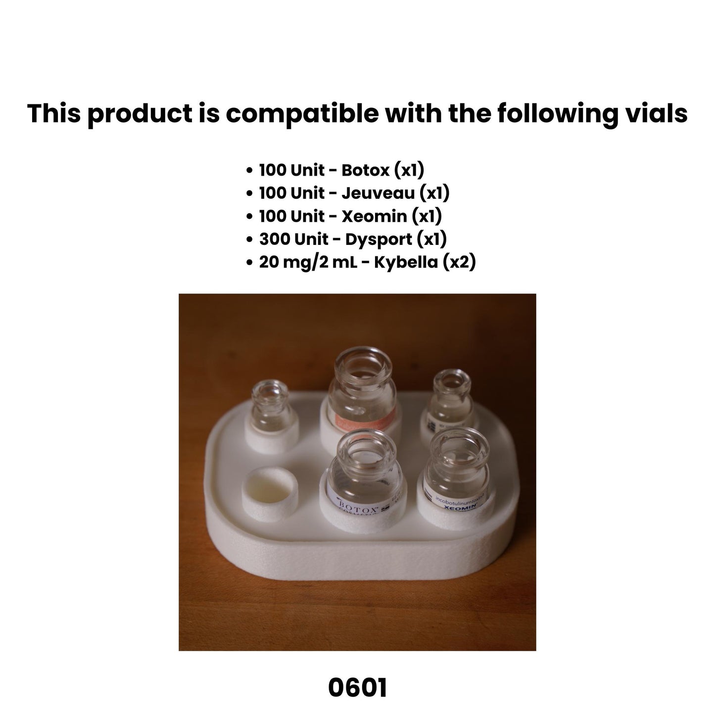 NeuroNest Vial Tray, MedSpa Injector Organizer, Customizable 3D Printed
